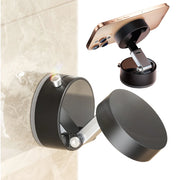 Foldable Magnetic Vacuum Car Phone Holder with Suction Cup for Hands-Free Navigation Compatible with Magsafe Devices