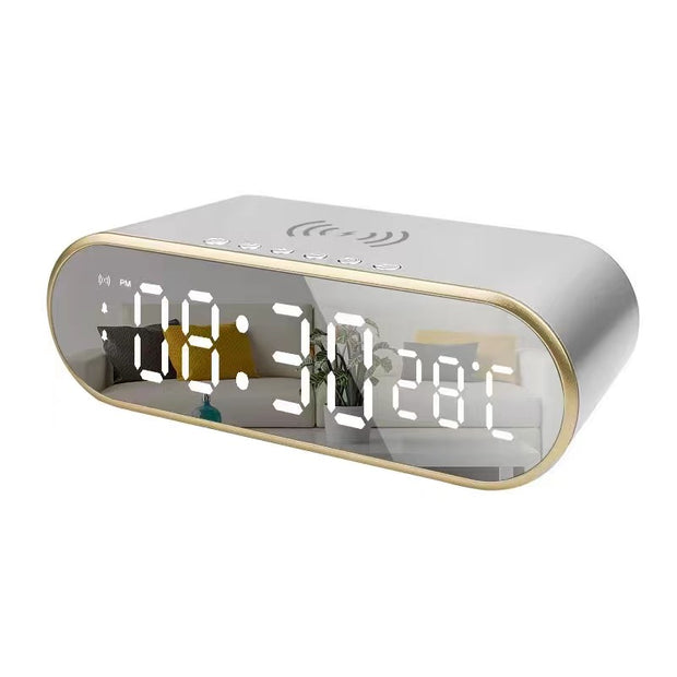 NEW MODEL LED ALARM CLOCK WITH WIRELESS CHARGER