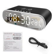 NEW MODEL LED ALARM CLOCK WITH WIRELESS CHARGER