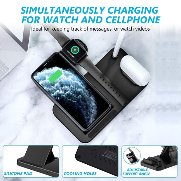 3 in 1 Qi Wireless Charger Stand