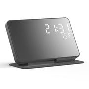 3 in 1 Wireless Charger For iPhone 13 12 11 Pro Max XS XR 15W, Fast Charging Dock Station Desktop LED Digital Alarm Clock