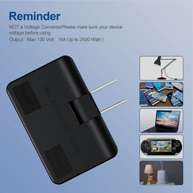 Slim Extender- 3 In 1 Extension Plug