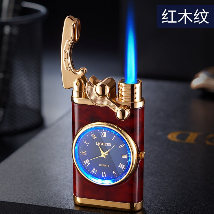 InflatableIgniter Windproof Lighter with Electric Watch