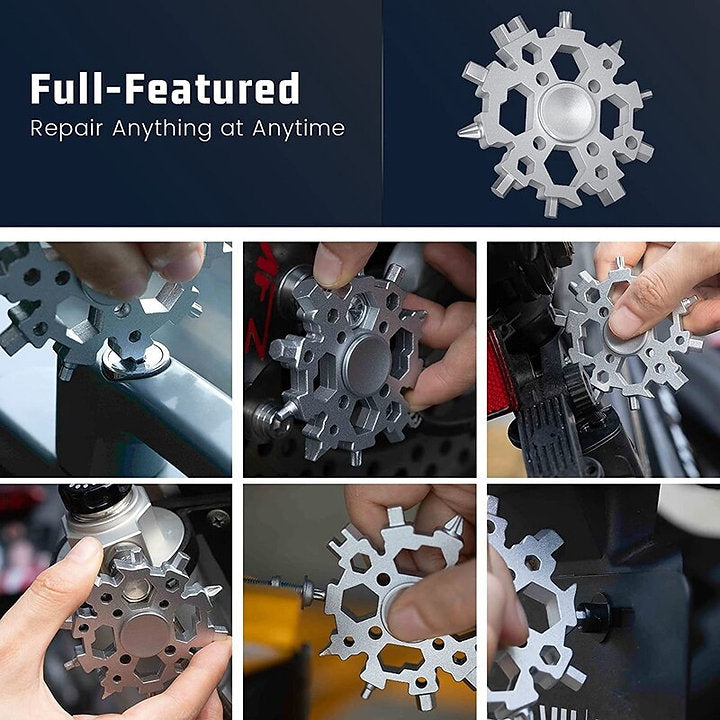 Snowflake Multitool Fidget Spinner